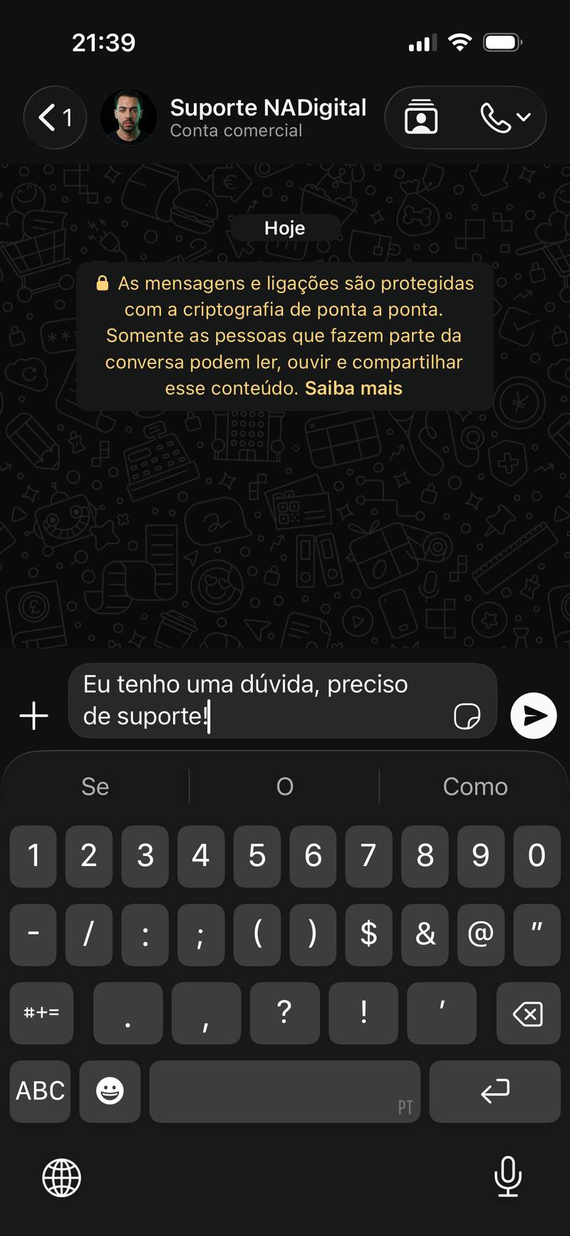 Suporte direto para alunos do Duplicando WhatsApp